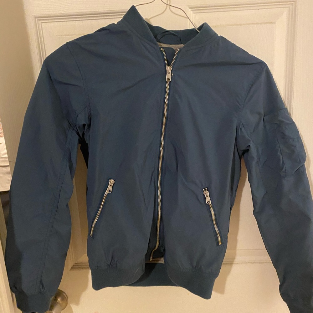 H & M Blue zip up jacket